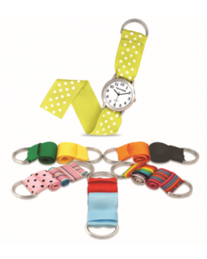 TD Kids Girls Interchangeable Ribbon Strap Watch