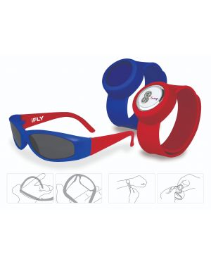 iFly Kids Bendable Sunglasses & Slap On Watch Set